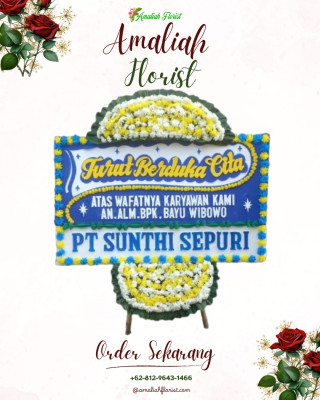 Papan Bunga Duka di Leato Selatan